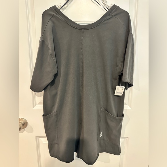 NWT- Free People Hot Shot Tee Romper in Black Size Small - Picture 10 of 12